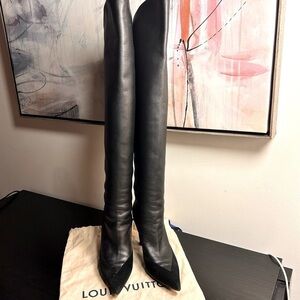 LOUIS VUITTON Knee High Boots Size 35.5
